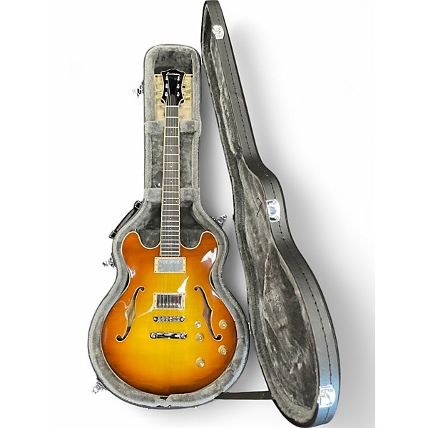 Used Eastman T185MXGB 2 Color Sunburst Hollow Body Electric Guitar