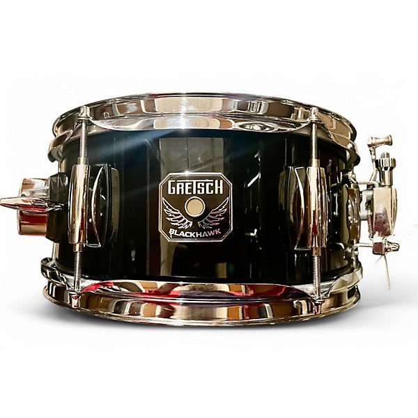 Used Gretsch Drums 12X5.5 Blackhawk  Black Drum