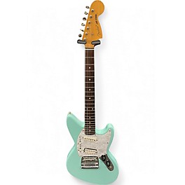Vintage 1996 Fender Jagstang Sonic Blue Solid Body Electric Guitar