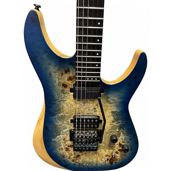 Used Schecter Guitar Research Reaper-6 Fr-S Blue Burl Burst Solid Body Electric Guitar