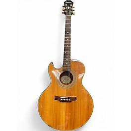 Used Epiphone PR5E Left Handed Natural Acoustic Electric Guitar