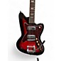 Used Silvertone 1478 Red to Black Fade Solid Body Electric Guitar