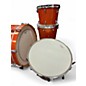 Used TAMA 4 Piece superstar classic orange sparkle Drum Kit