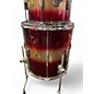 Used Pork Pie 4 Piece Hip Pig Red and Gold Duco Drum Kit