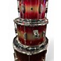 Used Pork Pie 4 Piece Hip Pig Red and Gold Duco Drum Kit