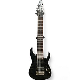 Used Ibanez RG9QM 9 String Black Solid Body Electric Guitar