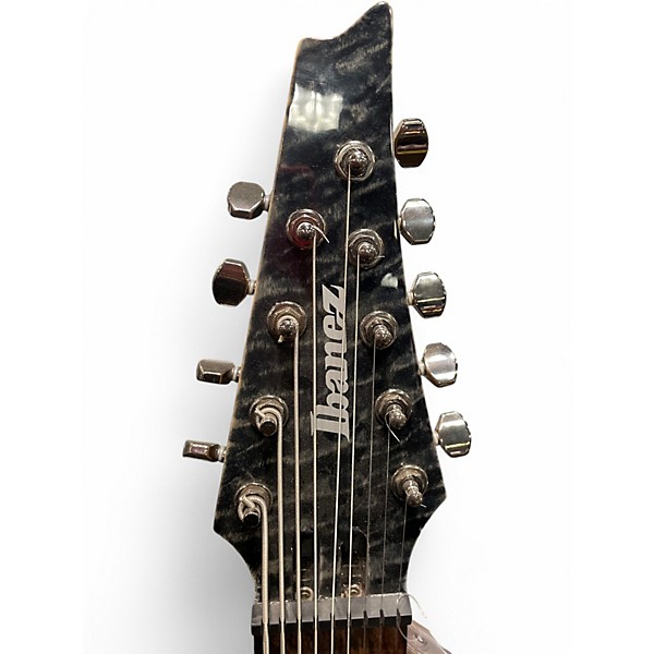 Used Ibanez RG9QM 9 String Black Solid Body Electric Guitar