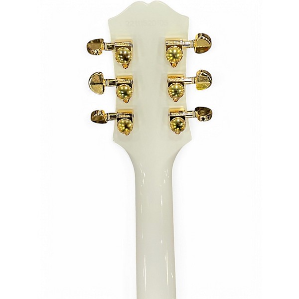 Used Epiphone Les Paul Custom Alpine White Solid Body Electric Guitar