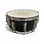 Used WFLIII Drums 6.5X14 Aluminum 6.5 x 14 Snare w/ Trick throwoff and WFL Hardware Black Galaxy Sparkle Drum