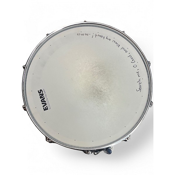 Used WFLIII Drums 6.5X14 Aluminum 6.5 x 14 Snare w/ Trick throwoff and WFL Hardware Black Galaxy Sparkle Drum