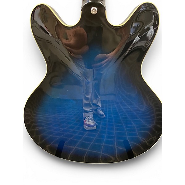 Used VOX BC-V90 Blue Hollow Body Electric Guitar