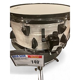 Used Orange County Drum & Percussion 13X6 Venice Series Snare White Drum