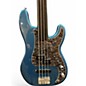 Used Fender Tony Franklin Signature Fretless Precision Bass Blue Electric Bass Guitar