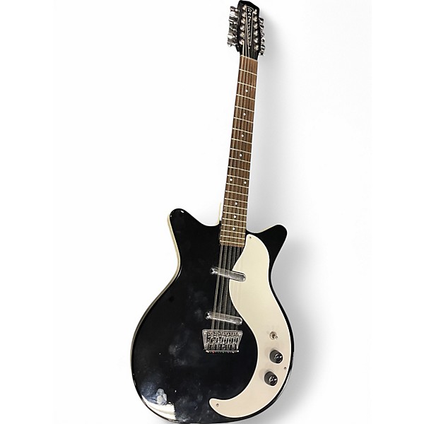 Used Danelectro 12SDC 12-String Black Solid Body Electric Guitar