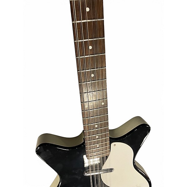 Used Danelectro 12SDC 12-String Black Solid Body Electric Guitar
