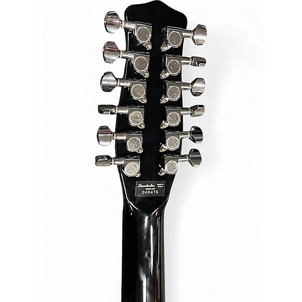 Used Danelectro 12SDC 12-String Black Solid Body Electric Guitar