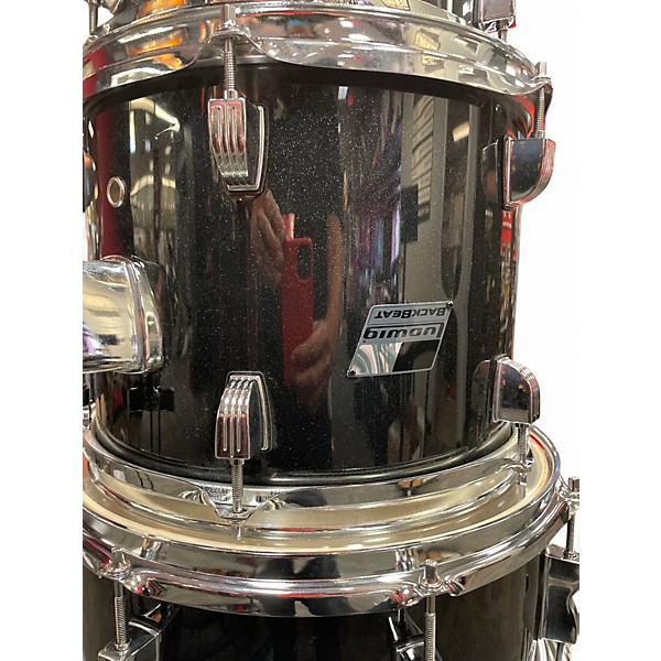 Used Ludwig 5 Piece backbeat Black Sparkle Drum Kit