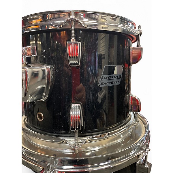 Used Ludwig 5 Piece backbeat Black Sparkle Drum Kit