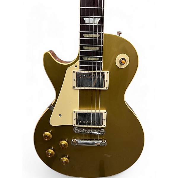Used 2021 Gibson 57 LEFT HANDED LES PAUL CUSTOM SHOP GOLD TOP REISSUE Gold Electric Guitar