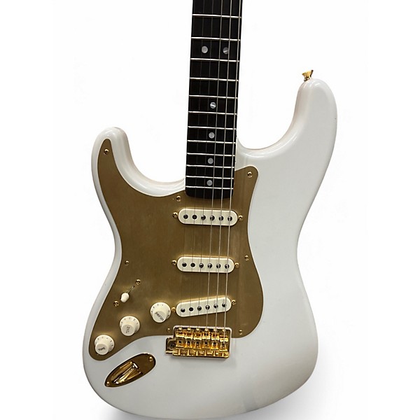 Used 2022 Fender FENDER LEFT HANDED CUSTOM SHOP STRAT Vintage White Electric Guitar