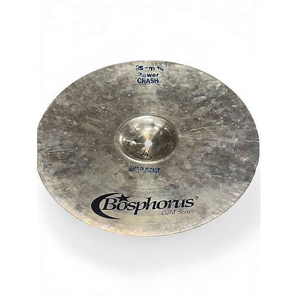 Used Bosphorus Cymbals 14in Gold Series Power Crash Cymbal