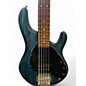Used Sterling by Music Man StingRay5 SUB Series Trans Blue Satin Electric Bass Guitar