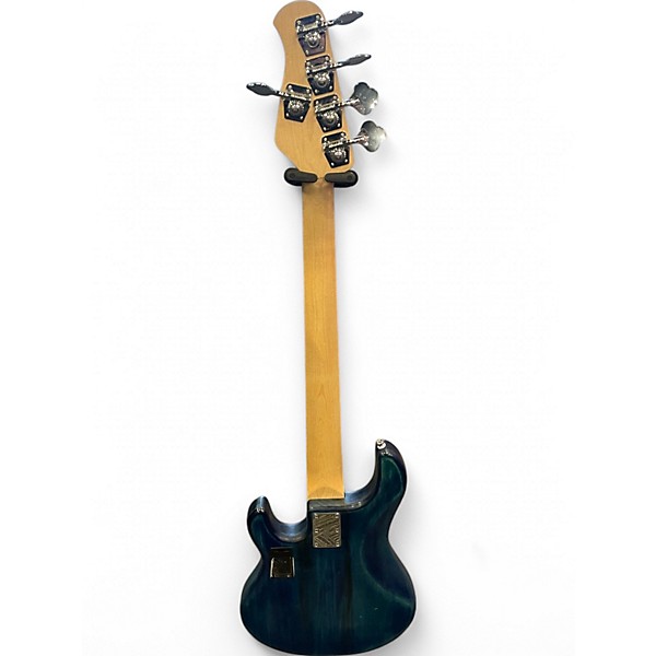 Used Sterling by Music Man StingRay5 SUB Series Trans Blue Satin Electric Bass Guitar