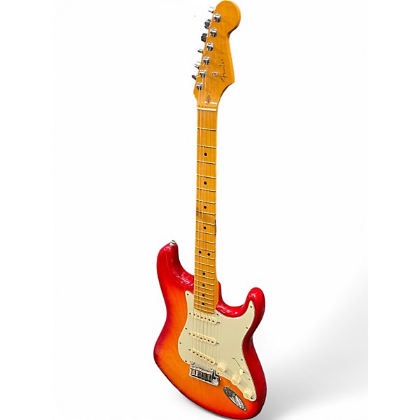 Used Fender American Ultra Stratocaster PLASMA RED BURST Solid Body Electric Guitar