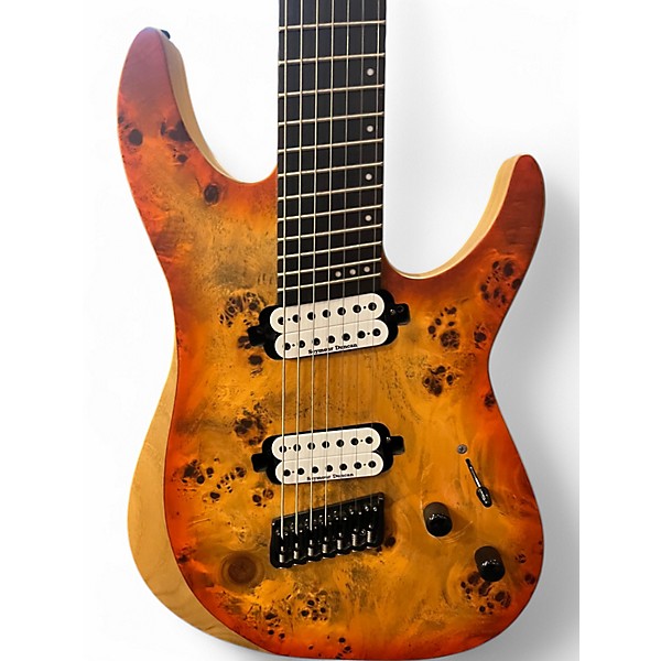 Used Schecter Guitar Research REAPER-7 Infernoburst Solid Body Electric Guitar