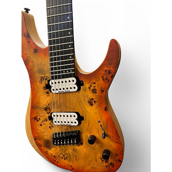 Used Schecter Guitar Research REAPER-7 Infernoburst Solid Body Electric Guitar