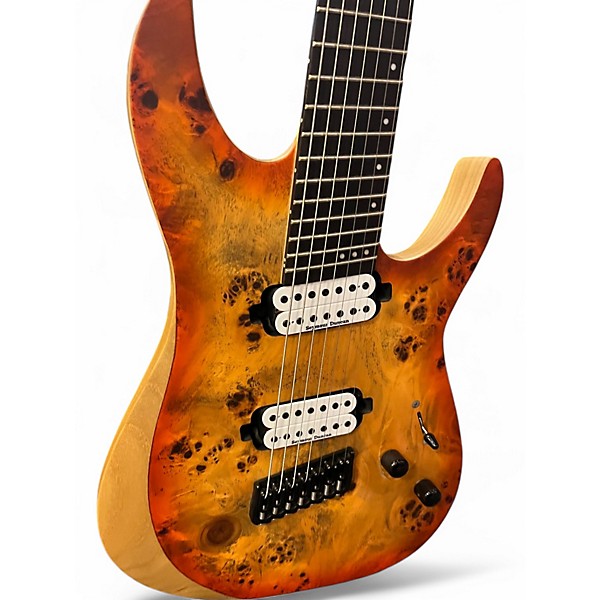 Used Schecter Guitar Research REAPER-7 Infernoburst Solid Body Electric Guitar