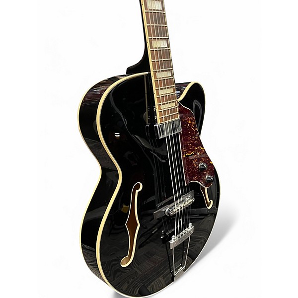 Used Ibanez AF71F Black Hollow Body Electric Guitar
