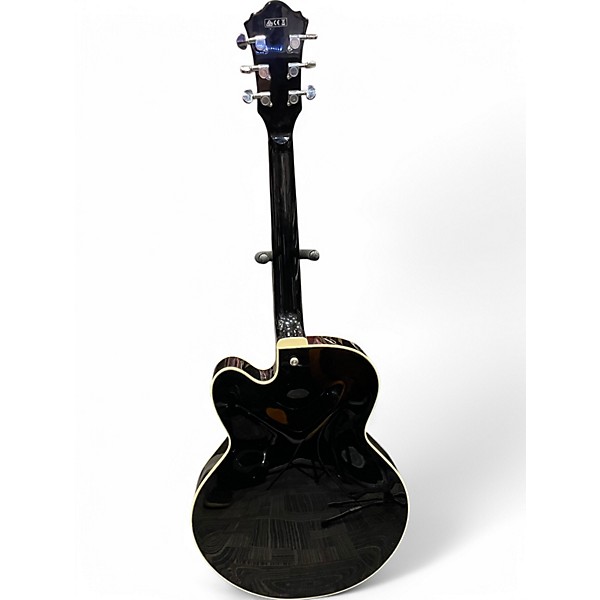 Used Ibanez AF71F Black Hollow Body Electric Guitar