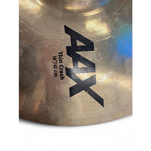 Used SABIAN 16in AAX Thin Crash Cymbal