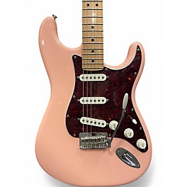 Used 2021 Fender PLAYER STRAT FSR Shell Pink Solid Body Electric Guitar