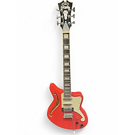 Used D'Angelico Premiere Bedford SH Orange Hollow Body Electric Guitar