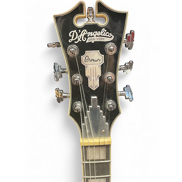 Used D'Angelico Premiere Bedford SH Orange Hollow Body Electric Guitar