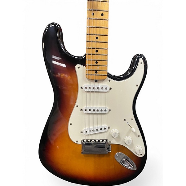 Vintage 1998 Fender Jimi Hendrix Stratocaster Sunburst Solid Body Electric Guitar