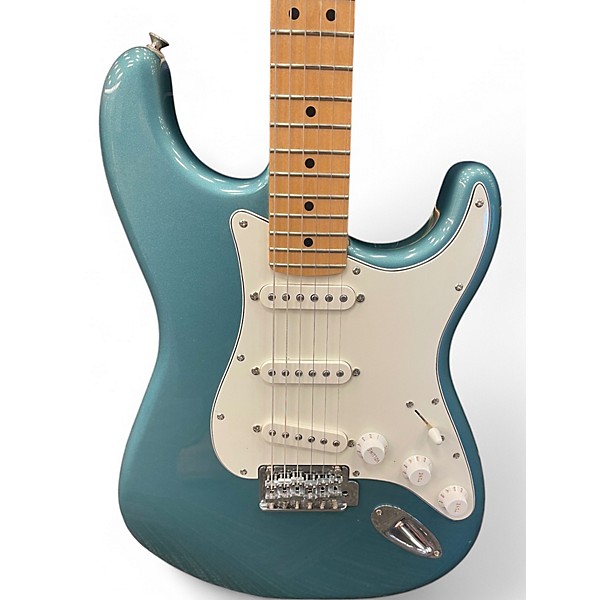Used Fender 75TH PLAYERS STRATOCASTER Metallic Aqua Marine Solid Body Electric Guitar