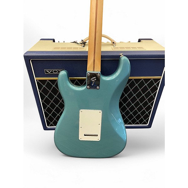 Used Fender 75TH PLAYERS STRATOCASTER Metallic Aqua Marine Solid Body Electric Guitar
