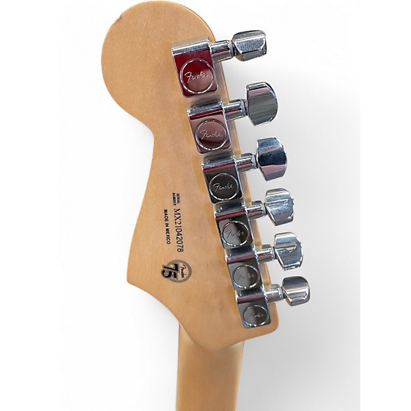 Used Fender 75TH PLAYERS STRATOCASTER Metallic Aqua Marine Solid Body Electric Guitar