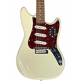Used 2021 Squier Paranormal Cyclone White Solid Body Electric Guitar