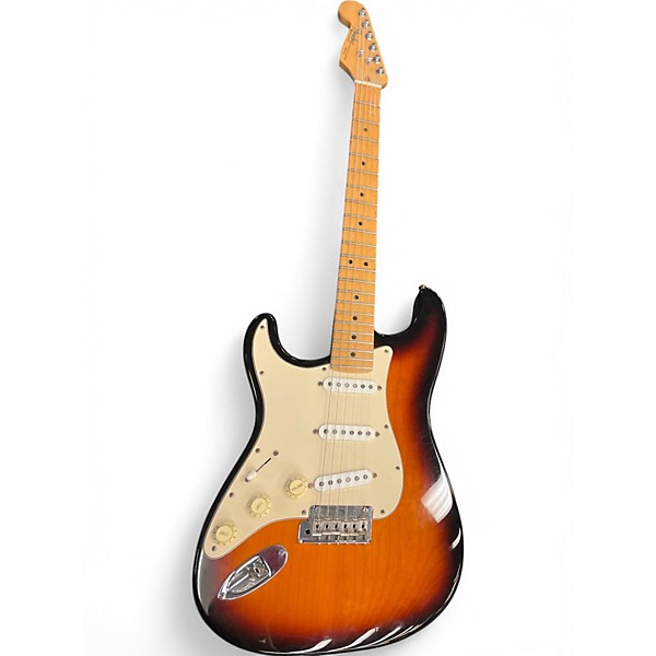 Vintage 1993 Fender STRATOCASTER LH SUNBURST Solid Body Electric Guitar