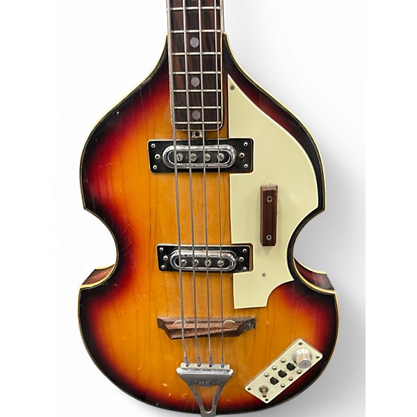 Vintage 1970s Univox lectra tobaccoburst Electric Bass Guitar