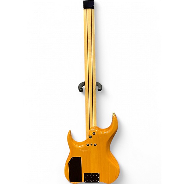 Used Pbc GTB-4 Fretless Natural Electric Bass Guitar