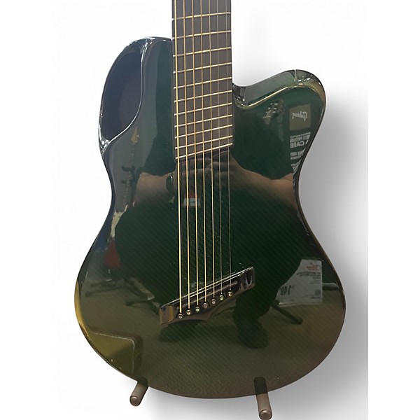 Used Emerald x20-7 green carbon Acoustic Electric Guitar