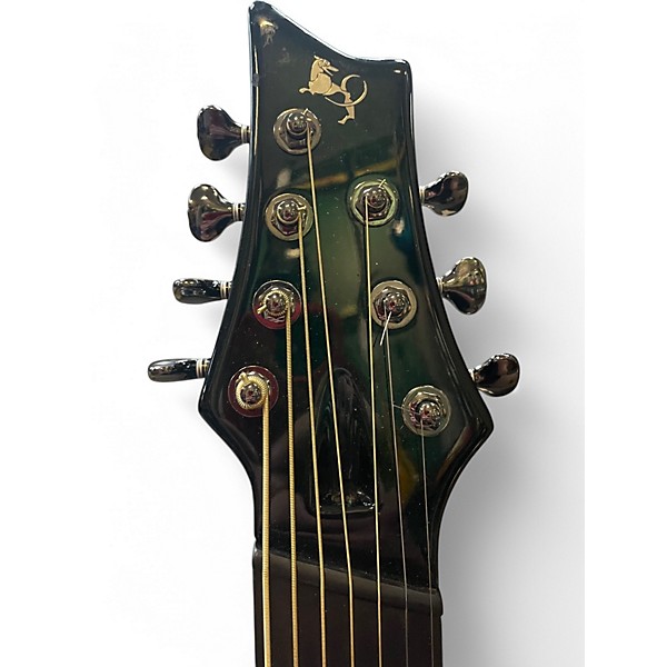 Used Emerald x20-7 green carbon Acoustic Electric Guitar