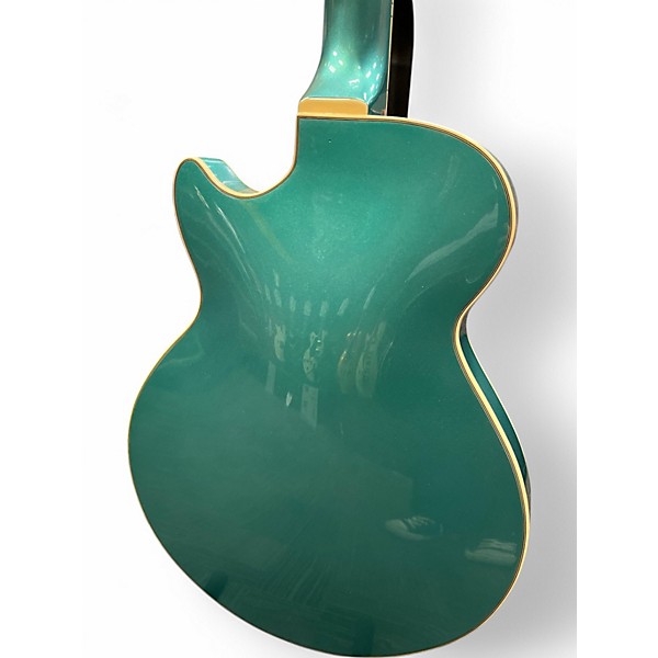 Used 2023 D'Angelico Premier Series SS Turquoise Hollow Body Electric Guitar