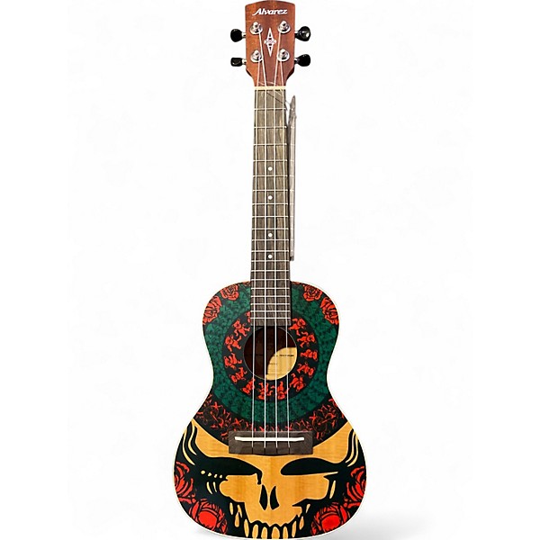 Used Alvarez GDU26C Roses Natural Ukulele,Specials : American Fashion Style Bags On Sale
