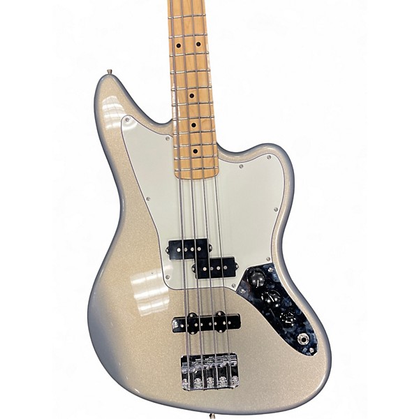 Used Fender Player Jaguar Silver Solid Body Electric Guitar